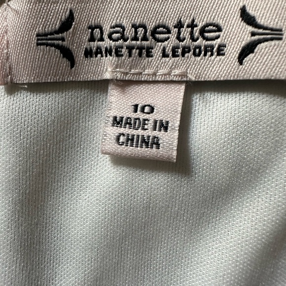 BNWT Nanette Lapore Mika White Lined Eyelet Dress. Size 10 - Picture 7 of 10